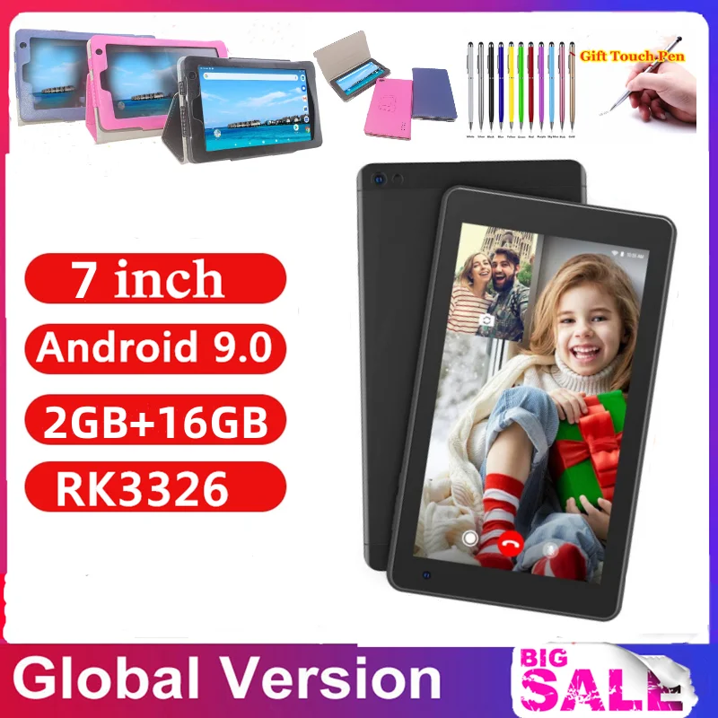 2023 New Sales 7 INCH 2GB RAM+16GROM Android 9.0 M7  Kid Tablet Quad Core 1280*800 IPS Screen WIFI Stylus