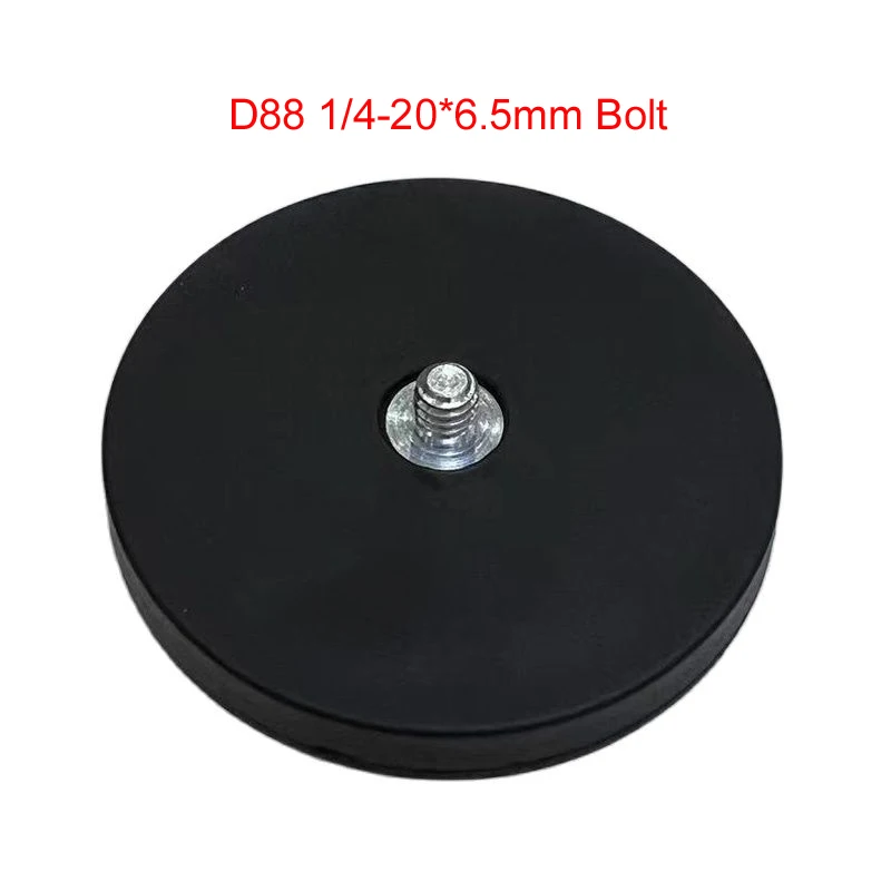 

Rubber Coated Neodymium Pot Magnets, Mounting Bracket, D88, 1/4 Flat and 1/4-20x6.5mm Bolt Camera Magnetic Base, Suction Cup