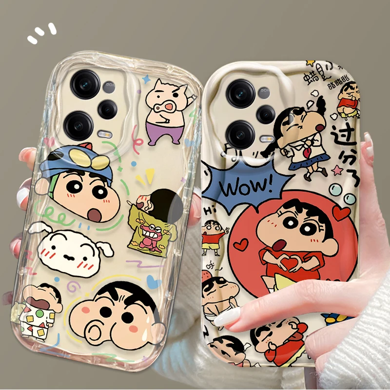 かわいい C-クレヨン S-しんちゃんケース Xiaomi Redmi 注 13 12 プロ