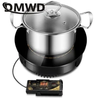 Круглая электрическая магнитная индукционная плита с проволочным управлением, встроенная горелка для варочной панели, коммерческая нагревательная плита с горячим горшком, нагревательная печь — изображение 6