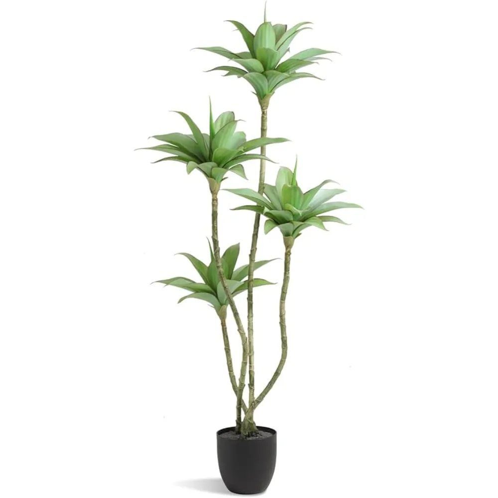 

Artificial Trees Faux Water Lilies with 4 Heads in Pot 4.6 Ft Fake Tree Greenery Plants for Housewarming Gift (4.6 Feet-1 Pack)