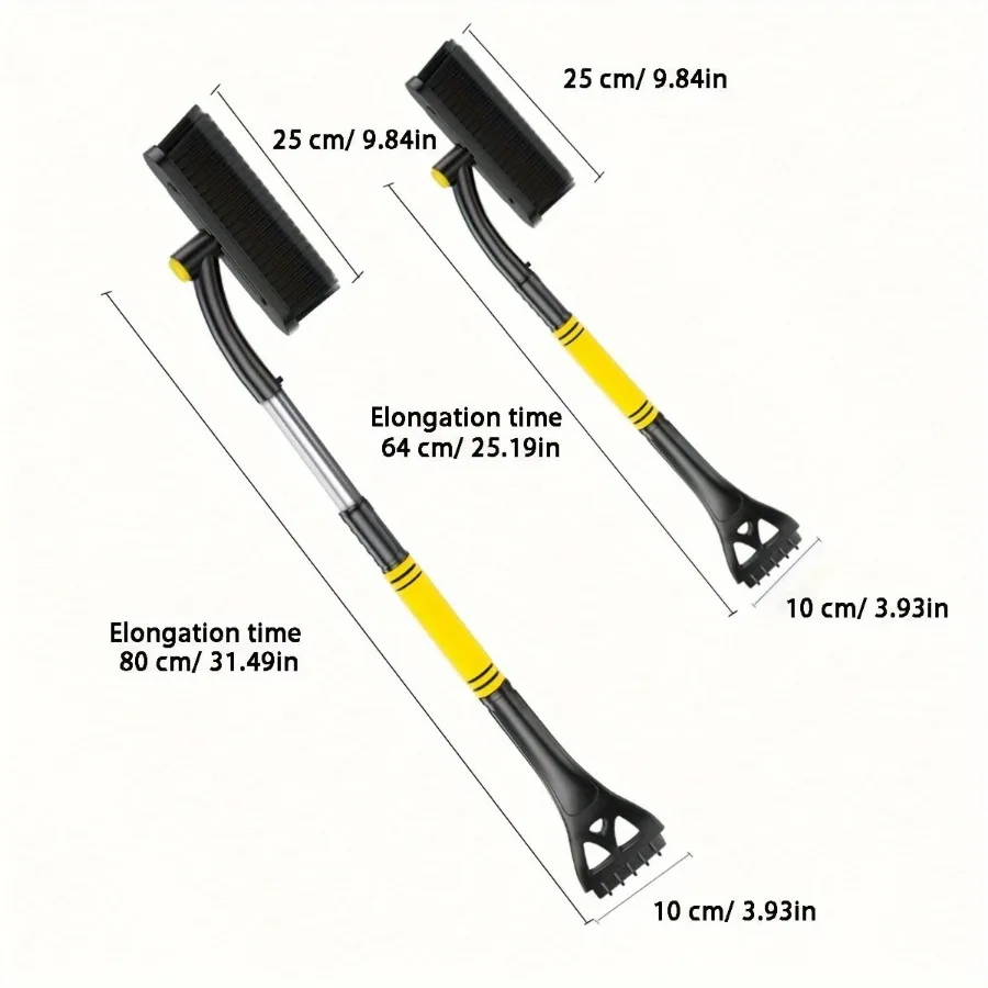 Car snow plow tool Snow brush defrosting and deicing shovel Multi-purpose snowscraper Car 3-in-1 snow shovel