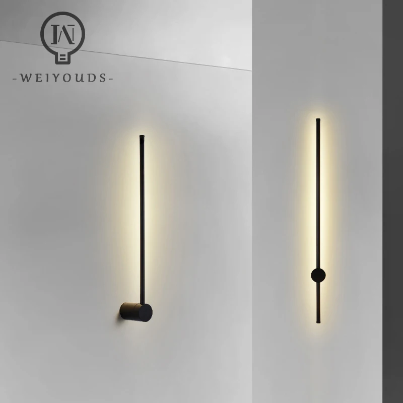 

LED Wall Lamp Sconce Modern Long Wall Light Fixture 350° Rotation For Home Decor Bedroom Living Room Lighting Sofa Background