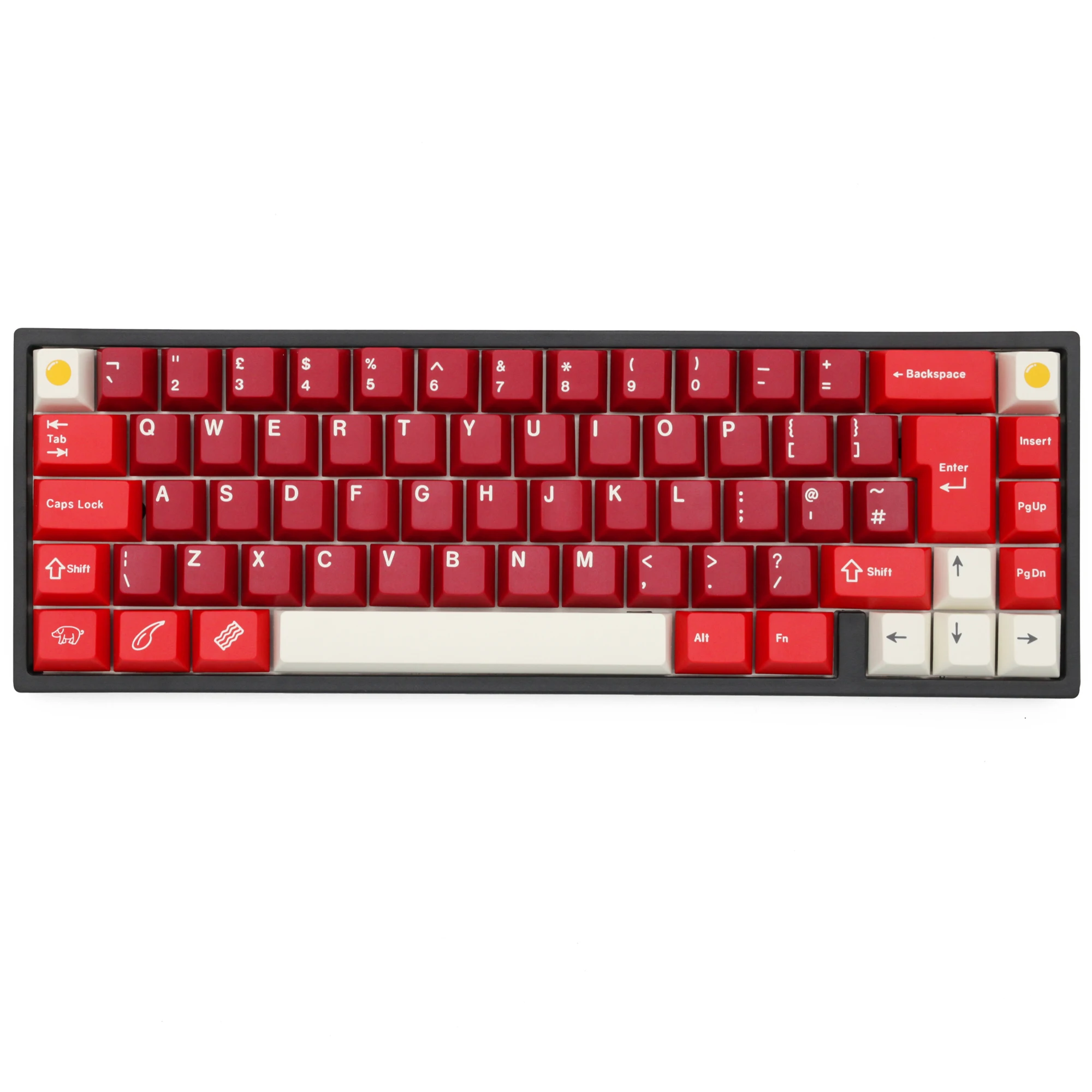Iso Teclado Mecânico Pcb Swappable Via Firmware Interruptor Underglow tipo c Swappable Custom Hot 65 Bm65rgb Bm65