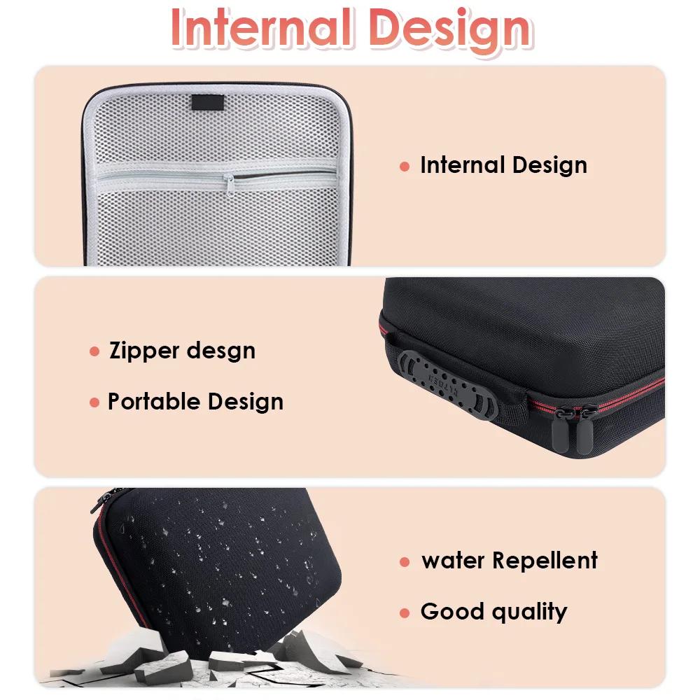 Estojo Rígido Impermeável para Impressora Fotográfica Protetora de Viagem Bolsa de Armazenamento Canon Selphy Cp1300 Cp1200 Kp36in Kn108in - Imagem 3