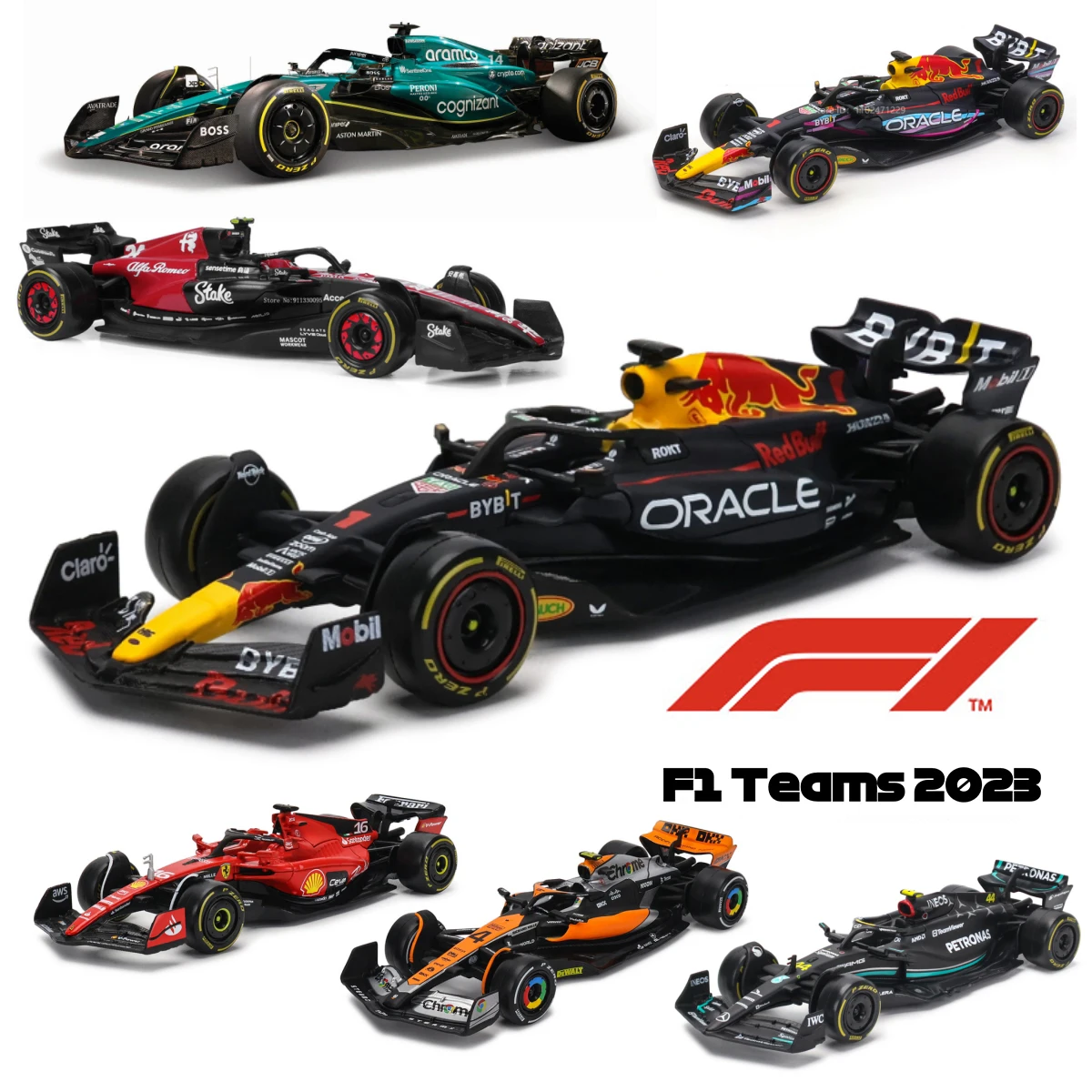 ブラーゴ　1/43 レッドブル　フェラーリ　メルセデスベンツ　セット ブラーゴ 1/43 F1 レッドブル フェラーリ メルセデス セット