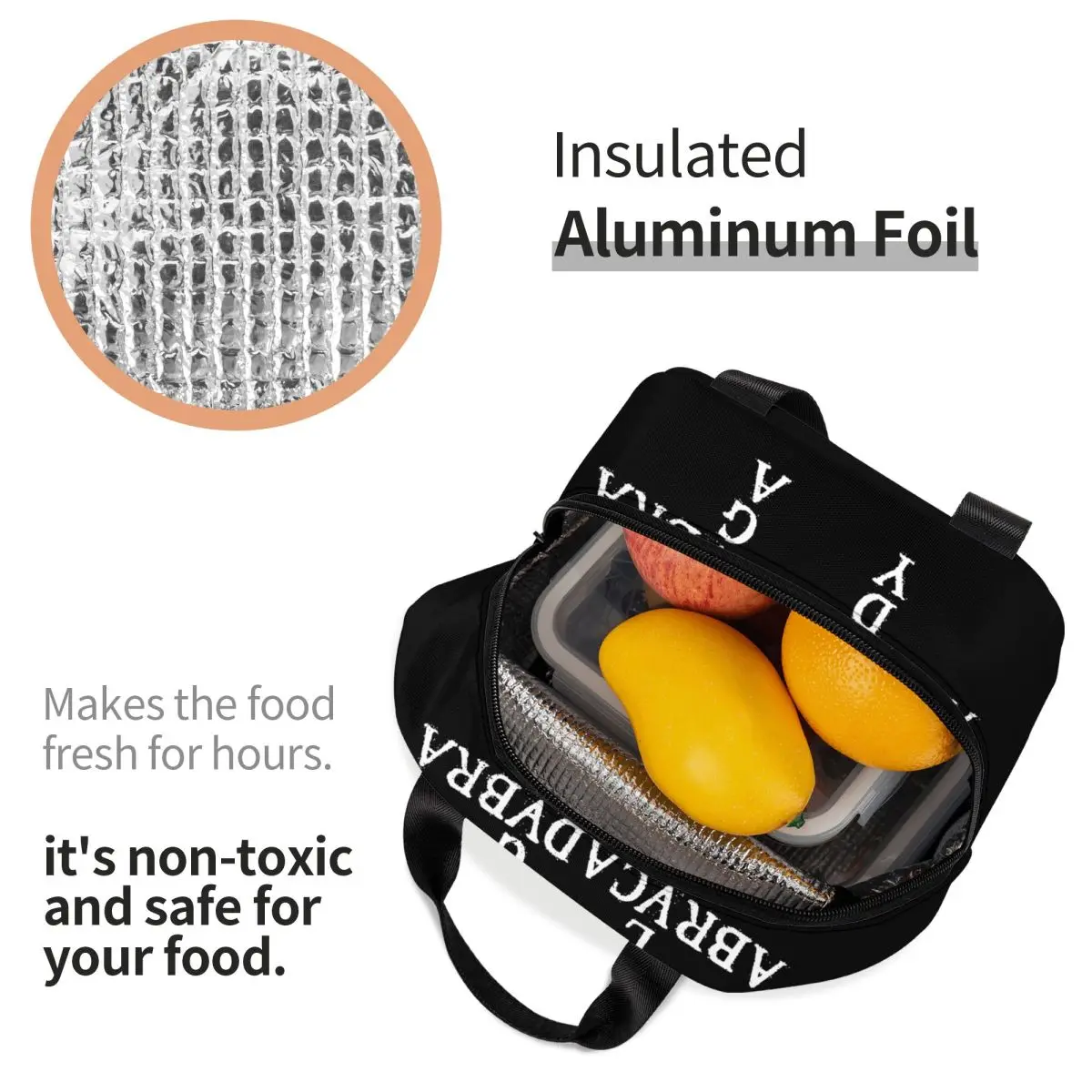 Lady Gaga Abracadabra Mayhem Insulated Lunch Bag Thermal Bag Lunch Container Leakproof Tote Box Girl Boy Beach Outdoor