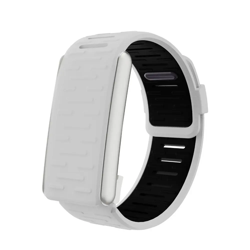 Breathable Silicone Sports Wristband - Adjustable Fitness Tracker Strap