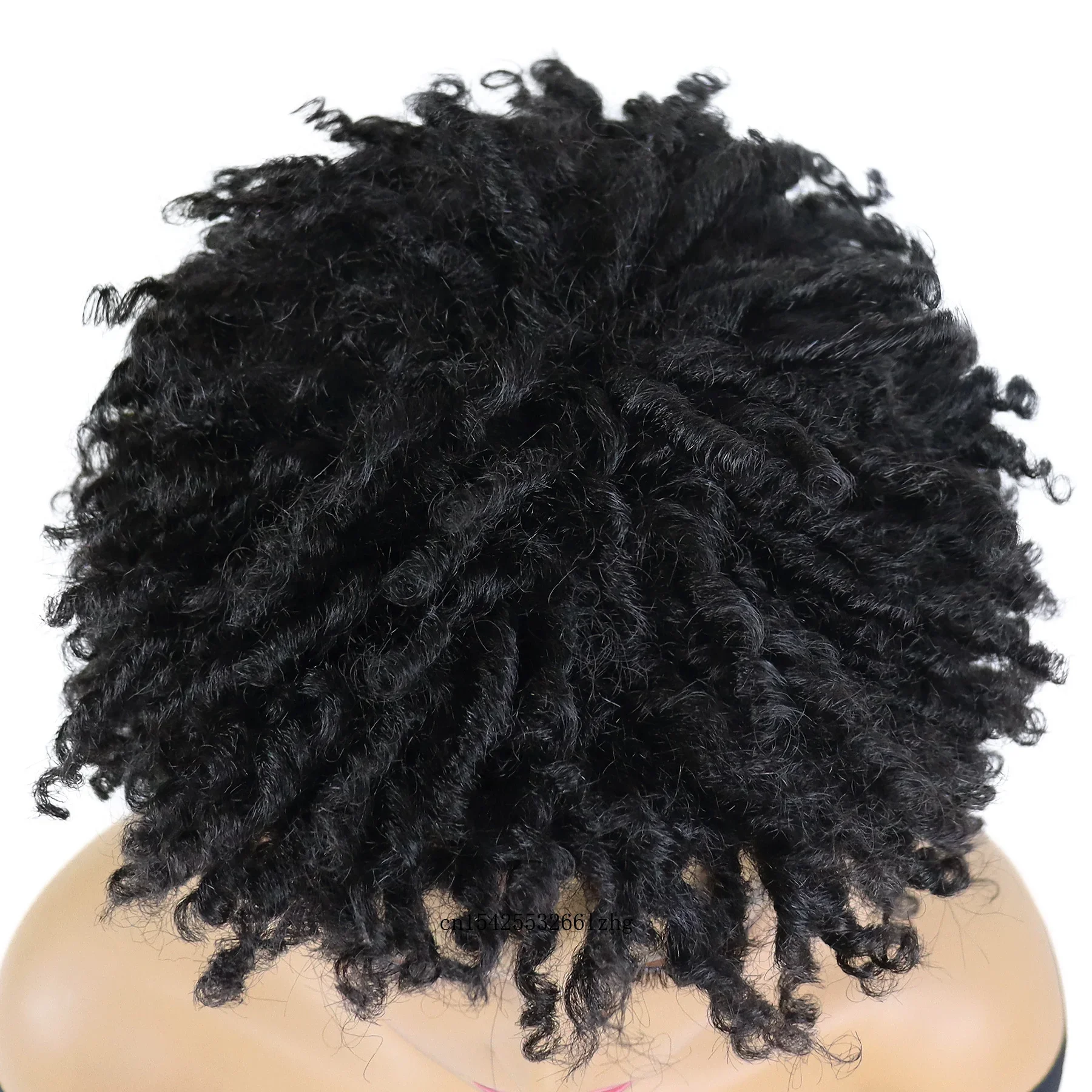 GNIMEGIL Synthetic Black Braided Wigs for Women Locs Crochet Twist Hair Short Afro Curly Wig Cool Girl Dreadlock Wig Daily Party