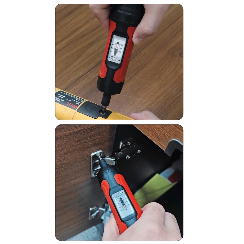 E5BE 1/4” Drive Torque Wrench Screwdriver Adjustable Torque Range