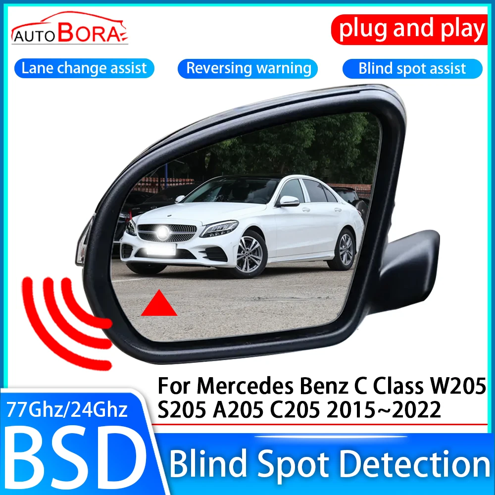Car Blind Spot Detection System BSD Sensor Drive Rear Mirror Monitoring for Mercedes Benz C Class W205 S205 A205 C205 2015~