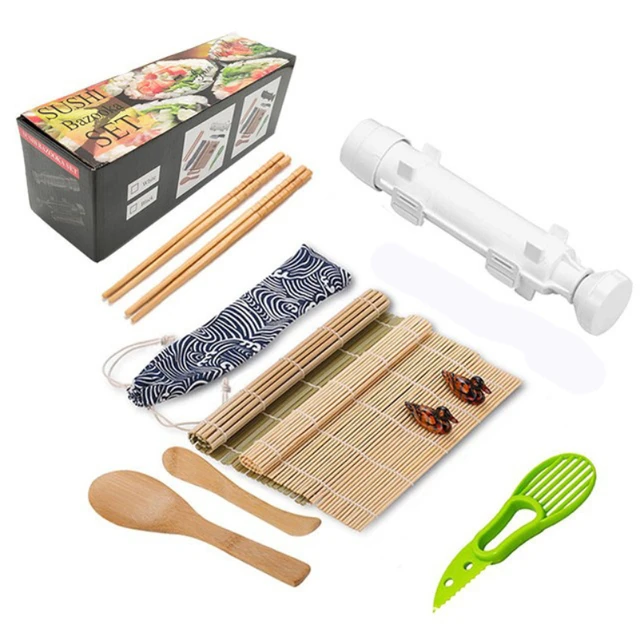 Sushi Maker Set Machine Sushi Mold Bazooka Roller Kit Vegetable Meat Rolling  bamboo mat DIY Kitchen Tools Gadgets Accessories - AliExpress