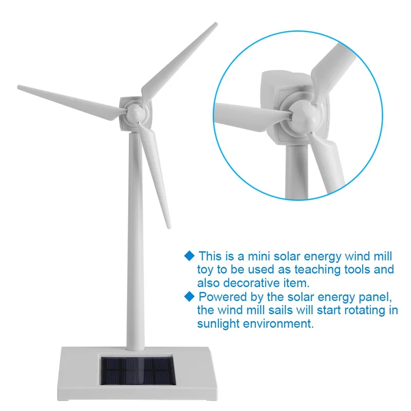 Solar Powered Windmill Model Building Kit Kids DIY Windmill Educational Electronic Farm Decorate Electronic Toy solar wind generator