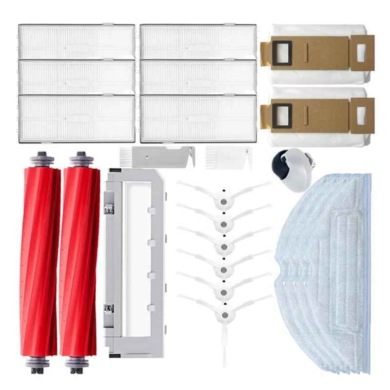 

AD-For Xiaomi Roborock S7 S70 S75 S7 Max T7S Plus Vacuum Cleaner Main Side Brush Cover Hepa Filter Mop Cloth Parts