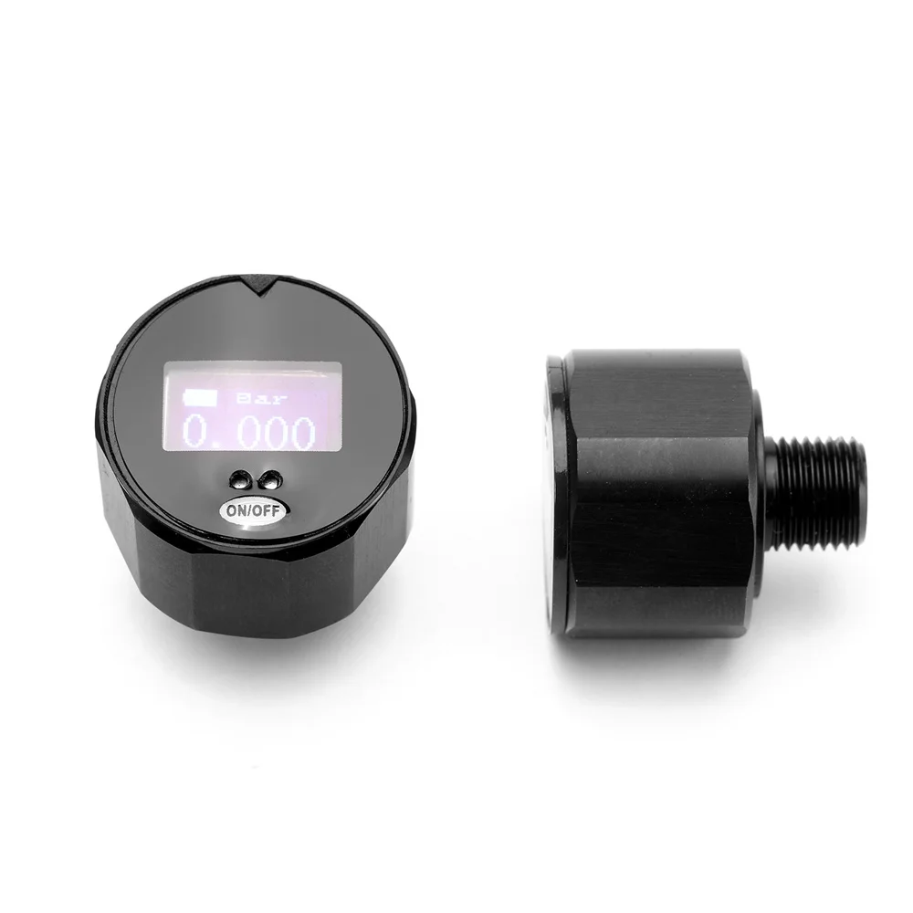 25mm Dial Digital Pressure Gauge 1'' Manometer 400Bar 6000PSI 1/8''BSP(G1/8'') M10 M8 Thread pressure vacuum gauge