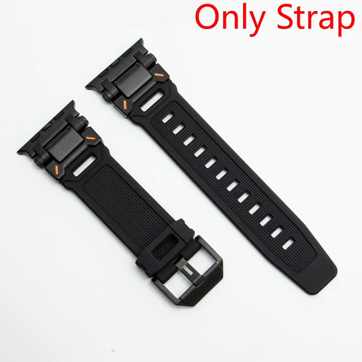Versatile Silicone Loop Bracelet Band with Metal Cover