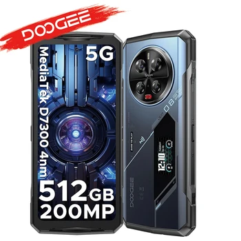 DOOGEE V40 Pro 5G - Smartphone robusto, Fotocamera AI 200MP, schermo 6.78" 120Hz, 36GB+512GB, smartphone per gaming, Dimensity 7300, batteria 8680mAh, NFC