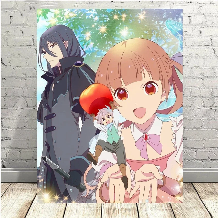 Sugar Apple Fairy Tale Anime 5D DIY full diamond art painting fantasy Japan cartoon cross stitch mosaic room decor gift