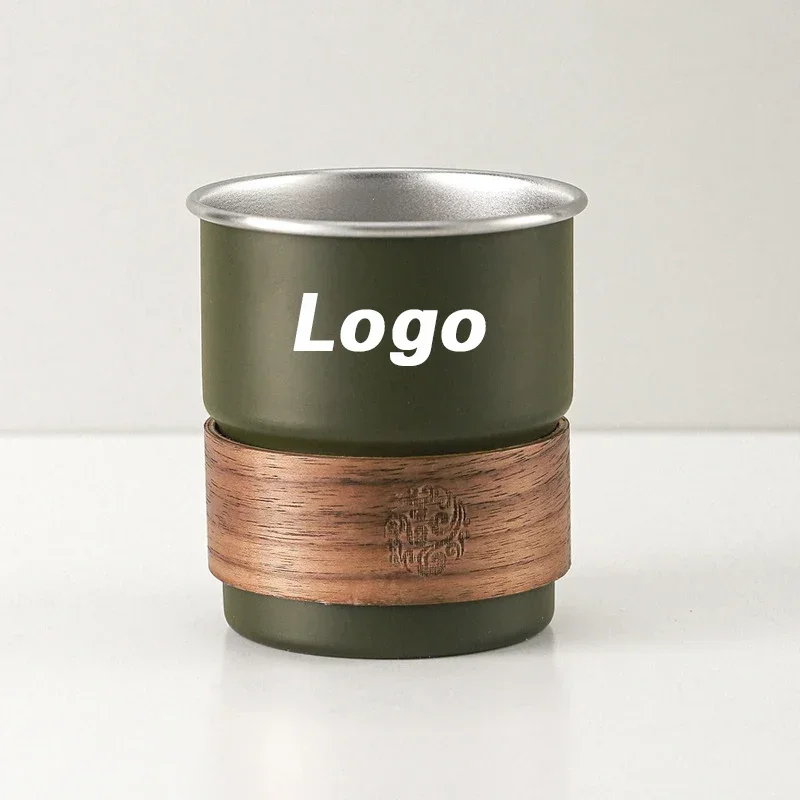 Creative Stainless Steel cup Beer Mug 300ml Outdoor Camping Coffee Mug Free customization stainless steel cup