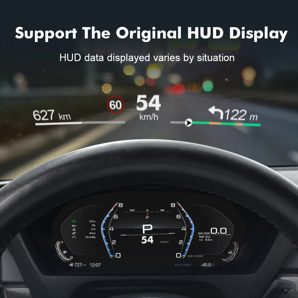 Tachimetro LCD 12.3'' Per BMW X5 E70 E X6 E71 (2006-2013) – Quadro Strumenti Digitale Con Android Auto