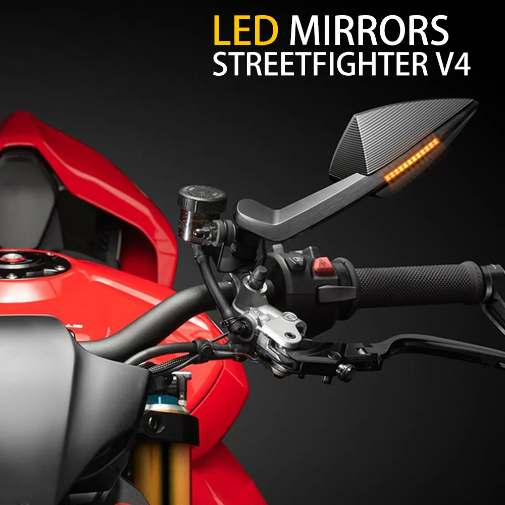 Motorcycle-Mirrors-for-DUCATI-Streetfighter-V4-LED-Mirrors ...