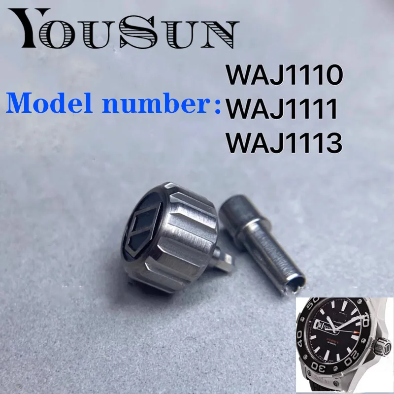 Per Tag Heuer Aquaracer Waj1110/Waj1111/Waj1113 Testa Orologio Maniglia Accessori Corona