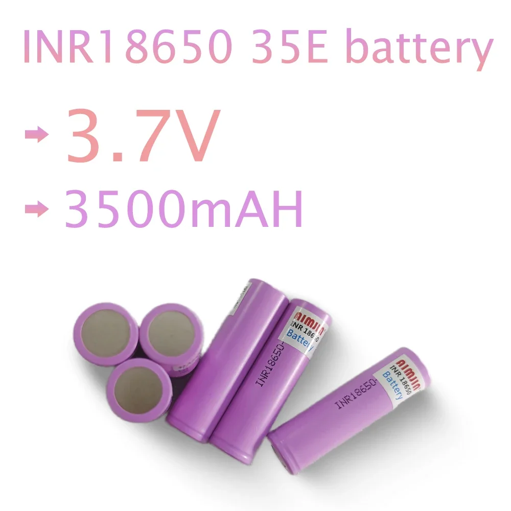 Batteria 3.7V 3500Mah 18650 Per Samsung 35E Inr 18650 20A Batteria Al Litio Lon Batteria Esterna Di Ricambio