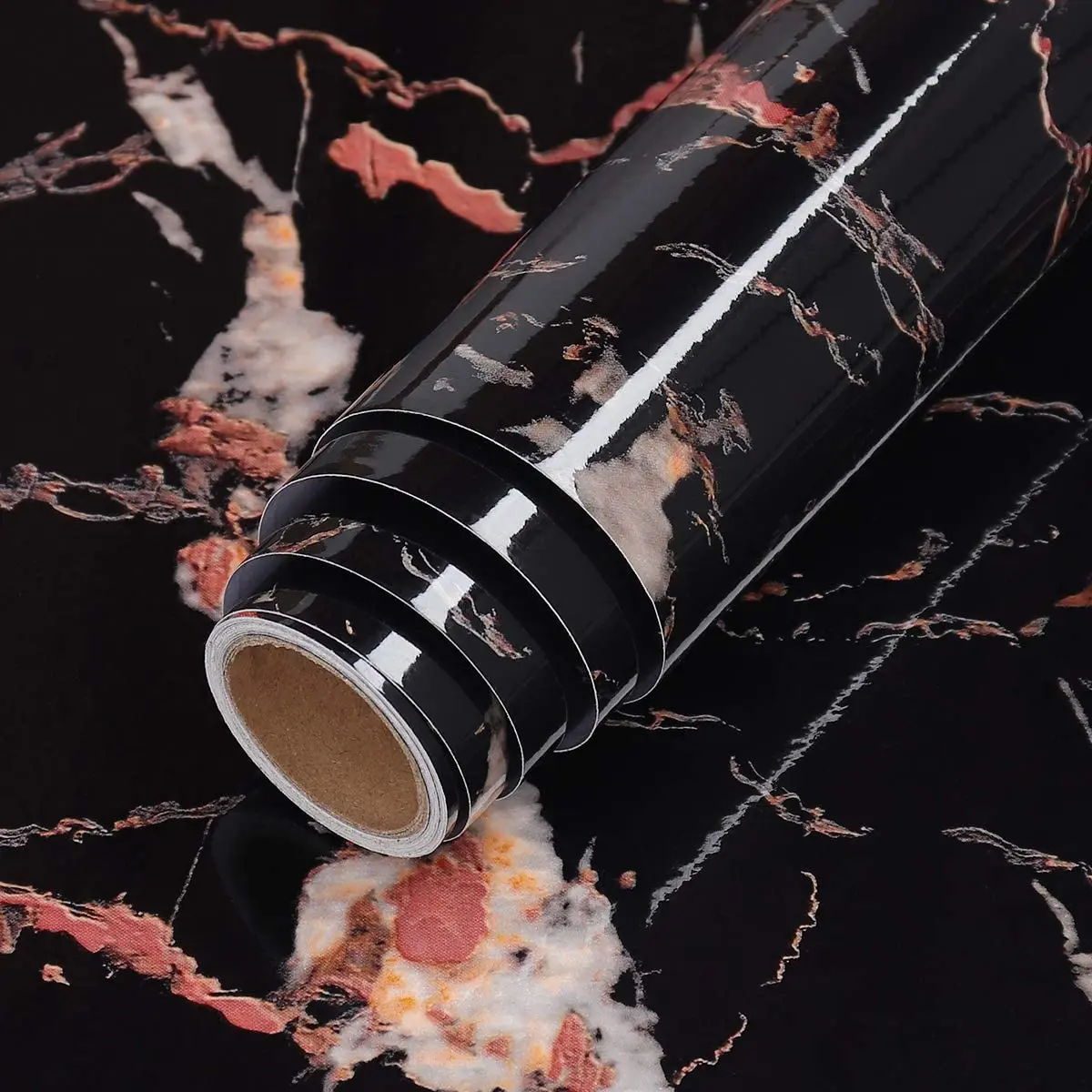 Black Granite Stone Marble Self-adhesive Wallpaper for Roll Peel and Stick for Kitchen Cabinet Cupboard Furniture Stickers Decor kitchen sink faucet black all copper spring pull type 360 degree rotation faucet cold and hot mixed water vegetable basin faucet