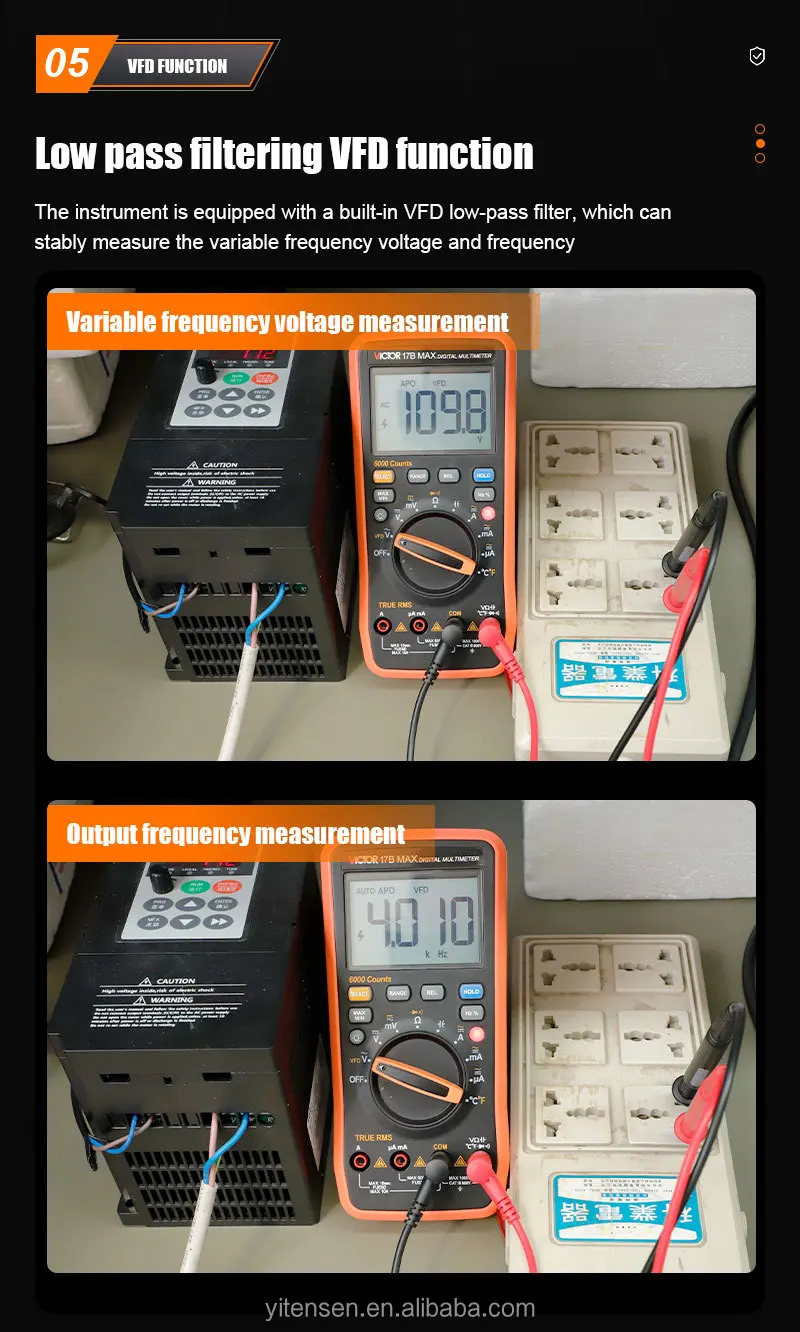 17B MAX HIGH-PRECISION MULTIMETER 6000 Word Display Large Screen High-definition