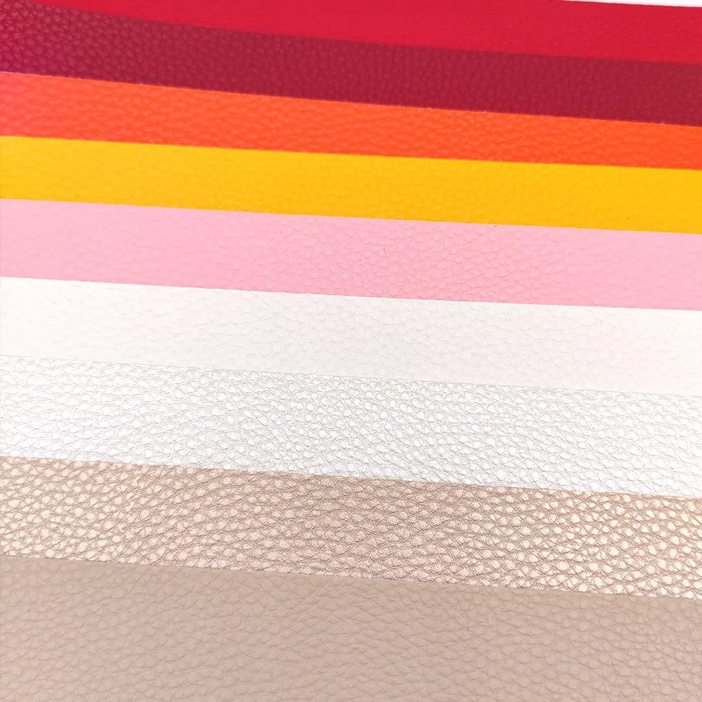 20*10cm Litchi PU Leather Fabric Faux Leather for Sewing Bags Garment Sofa Waterproof Synthetic Fabric DIY Bow Material Sheet 4