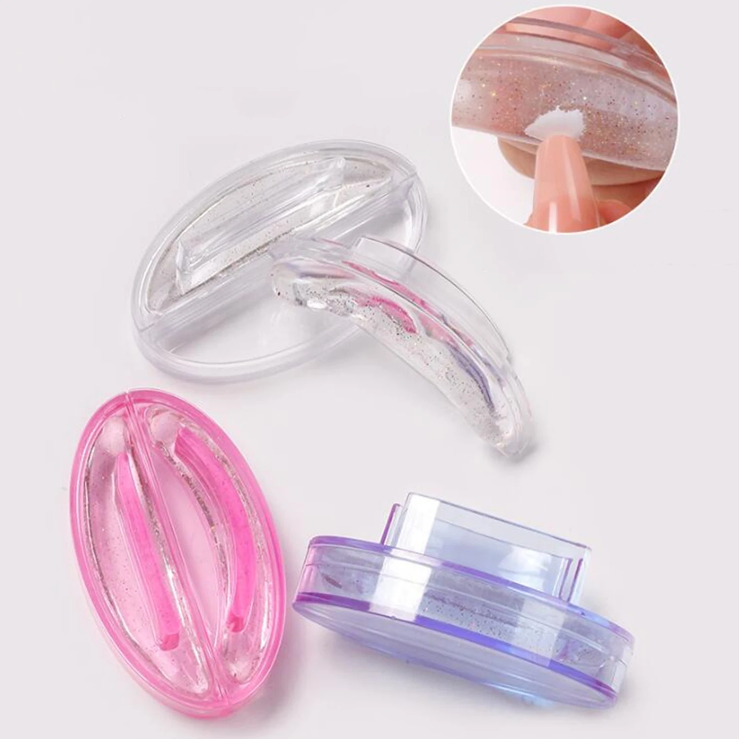Nail Art Stamper Silicone with Scraper for Stamping Plates