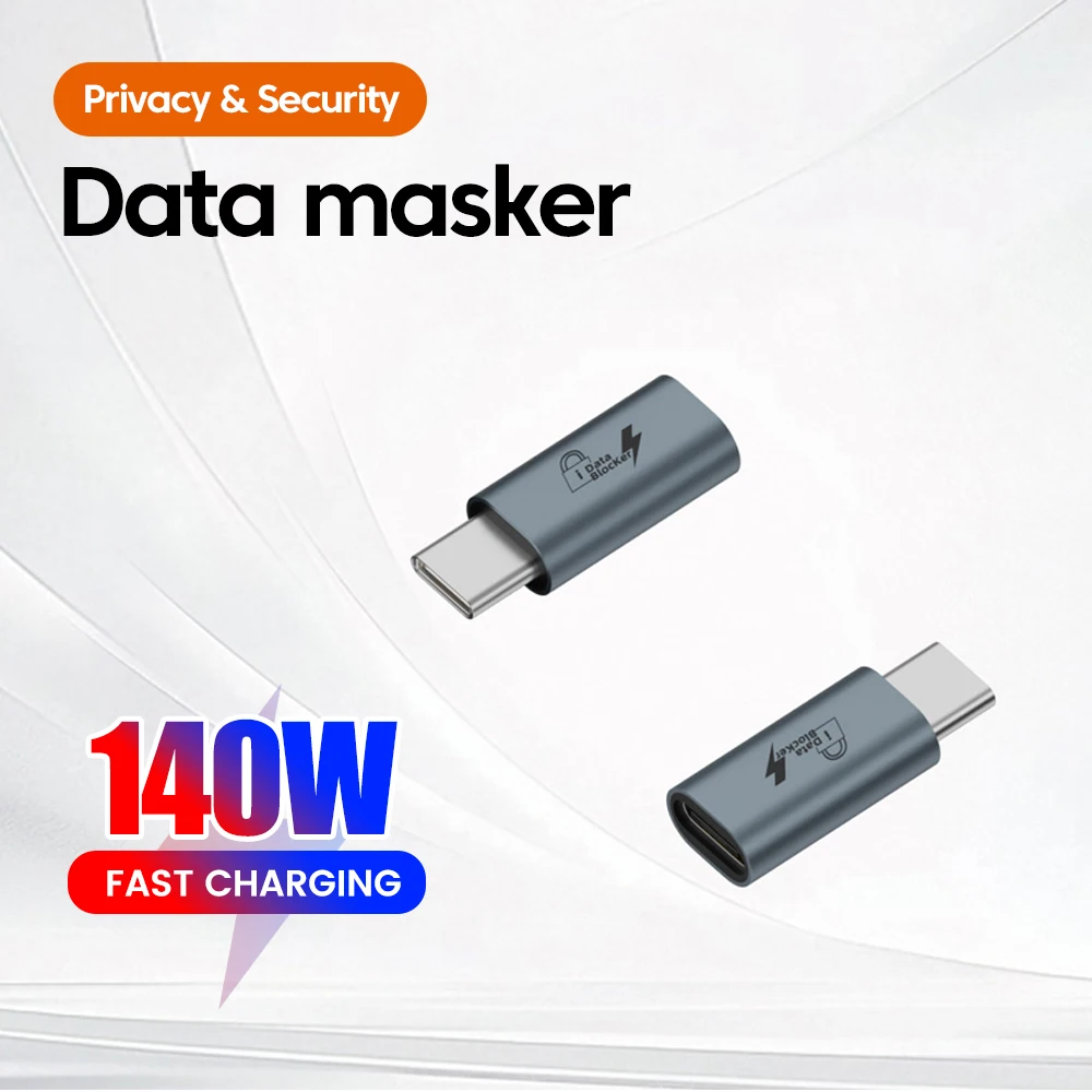 USB A/C male to USB A/C Female Data Blocker Anti Hacking Charge Adapter for laptop mobile phones