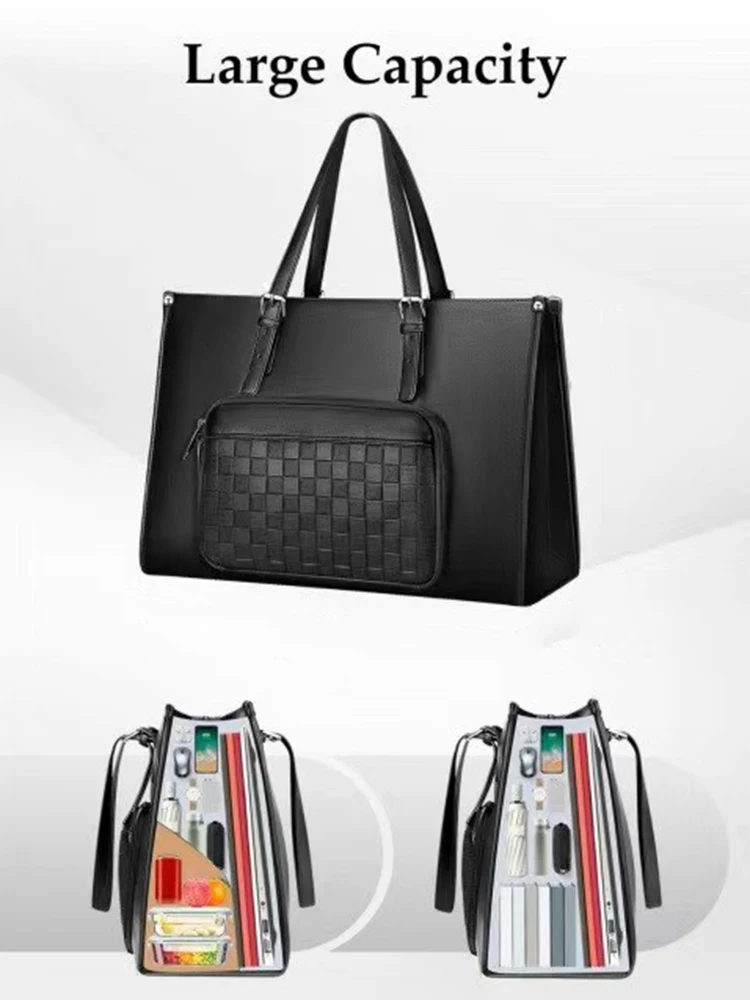 Bolsa Tote Executiva 2-em-1, vista do bolso térmico