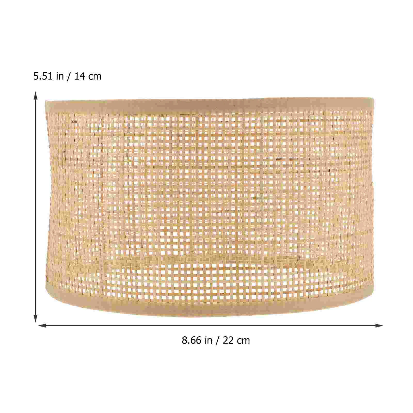 

Rattan Woven Lamp Shade Ceiling Lamp Cover Weaving Lampshade Hanging Lamp Cover