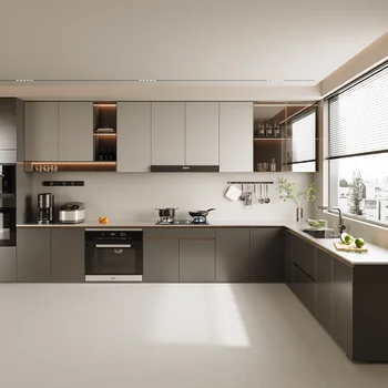 ตู้สแตนเลส 304 แบบครบชุด, ห้องครัว, ตู้หนาสำหรับวางบนเคาน์เตอร์, ตู้แบบรวมทุกอย่างทำจากเหล็ก 2