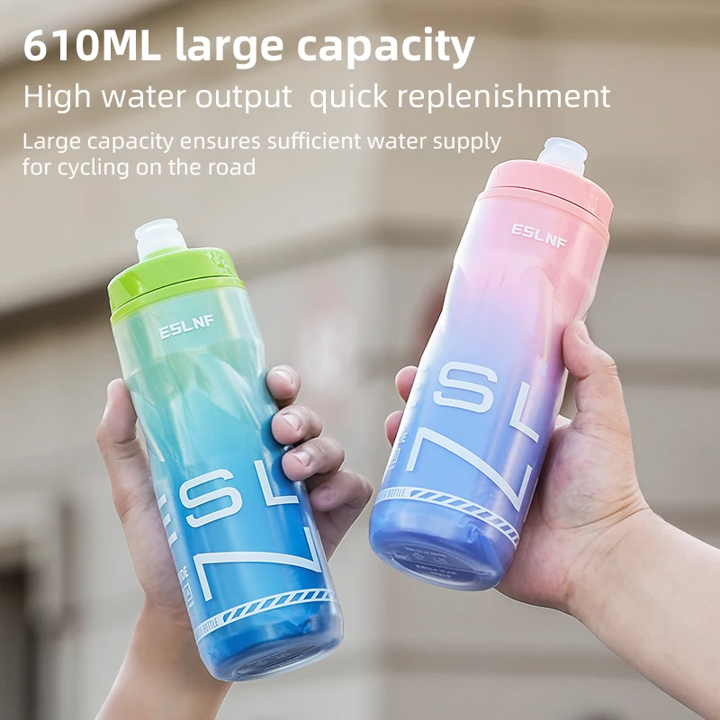 Insulated 610ml Durable Water Bottle for Cycling and Outdoor Sports - Keeps Drinks Cold