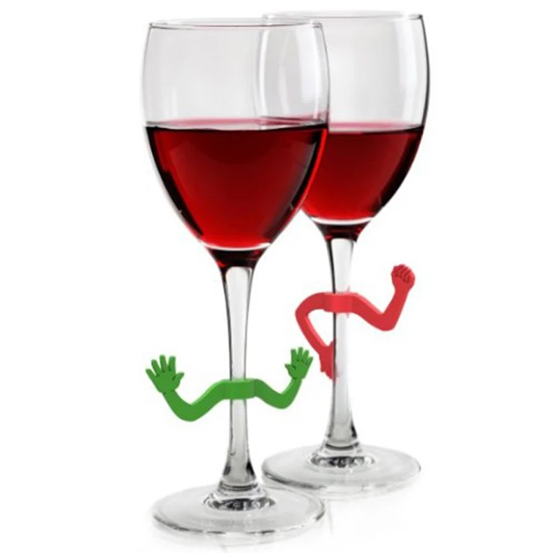 6 Pcs Silicone Red Wine Glass Marker Drink Marker Creative Lips Shape Glass  Identification Marker (Mixed) - AliExpress