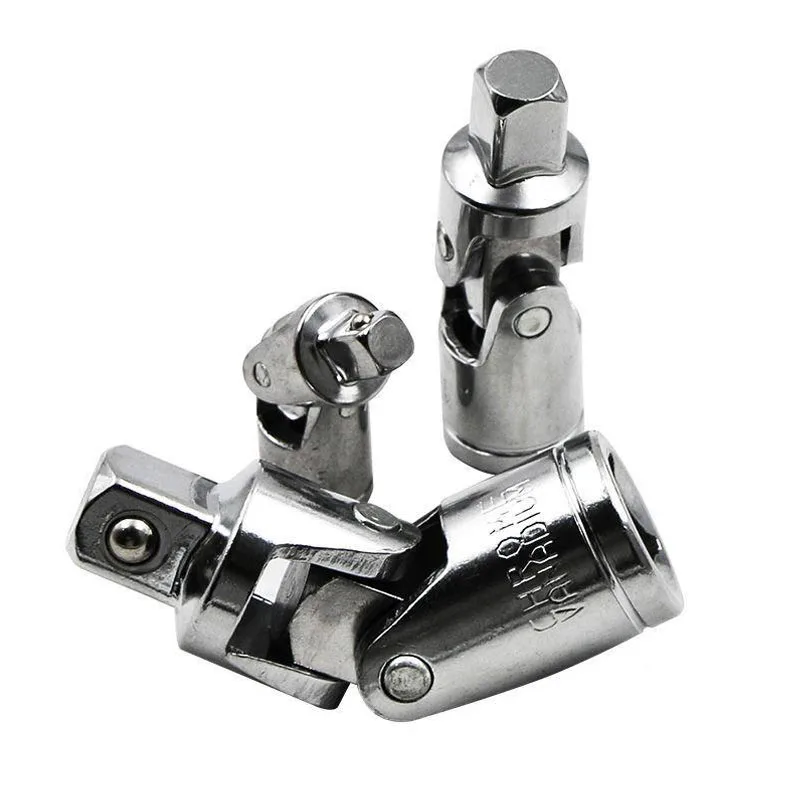 1/4" 3/8" 1/2" Socket Wrench Universal Joint Cr-v Alloy Bendable Adapter Socket Tool Air Impact Wobble Socket Adapter Hand Tool 5