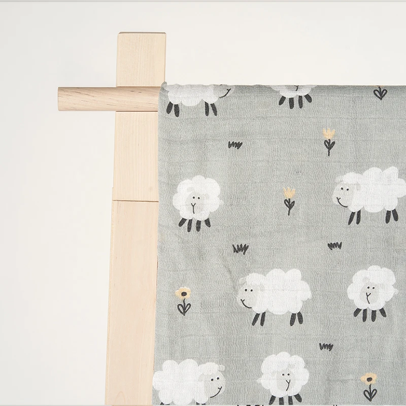 Kangobaby #My Soft Life# New Design Bamboo Cotton Muslin Swaddle Baby Blanket Nursing Cover Super Comfortable Newborn Wrap 4