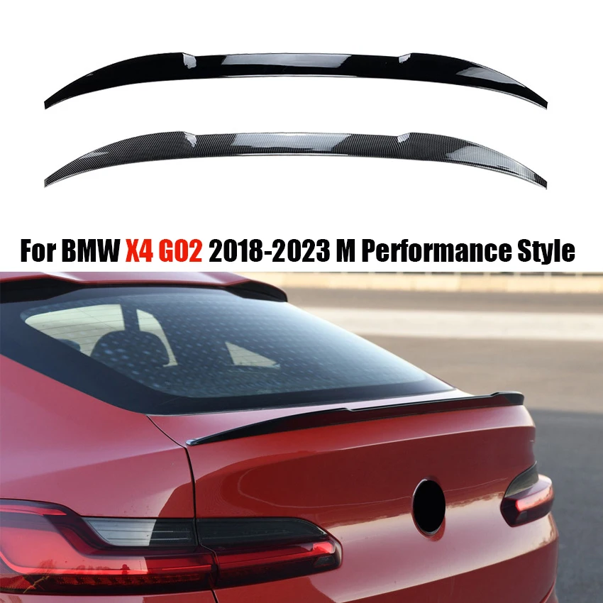 

Car Tail Wing Fixed Wind Spoiler Rear Wing For BMW X4 G02 2018-2022 2023 X4 M Rear Spoiler Wing Car Trunk Lid Wing Body Kit