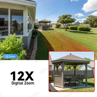 DIFANG 20MP  WiFi Camera 4 Screen 12X Zoom Auto Track Home Security Cams Outdoor 10K Four Lens Wireless Surveillance Cam 4