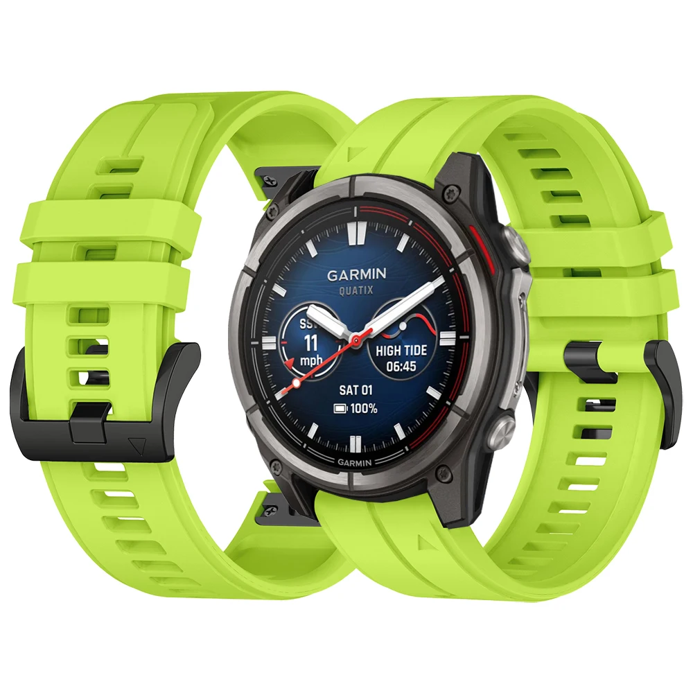 Silicone Wrist Strap Bracelet, 22mm/26mm,