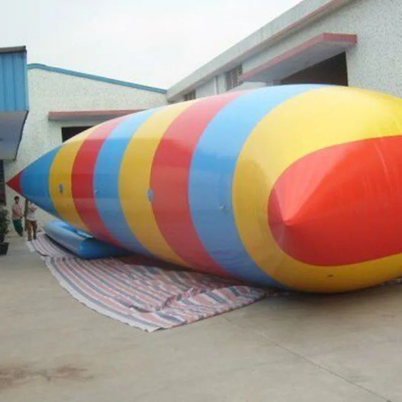 

Free Shipping 10x4m Inflatable Catapult Bag Jumping Pillow Inflatable Jump Blob Water Come With a Pump