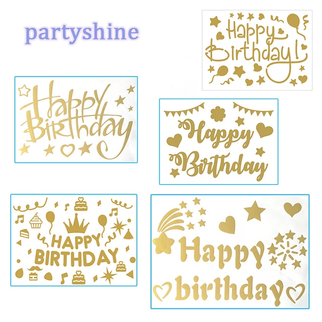 Party Stickers Bobo Clear Helium Balloon Stickers Happy Birthday Decoration  Stickers Anniversary Party Events Holiday Decoration - AliExpress