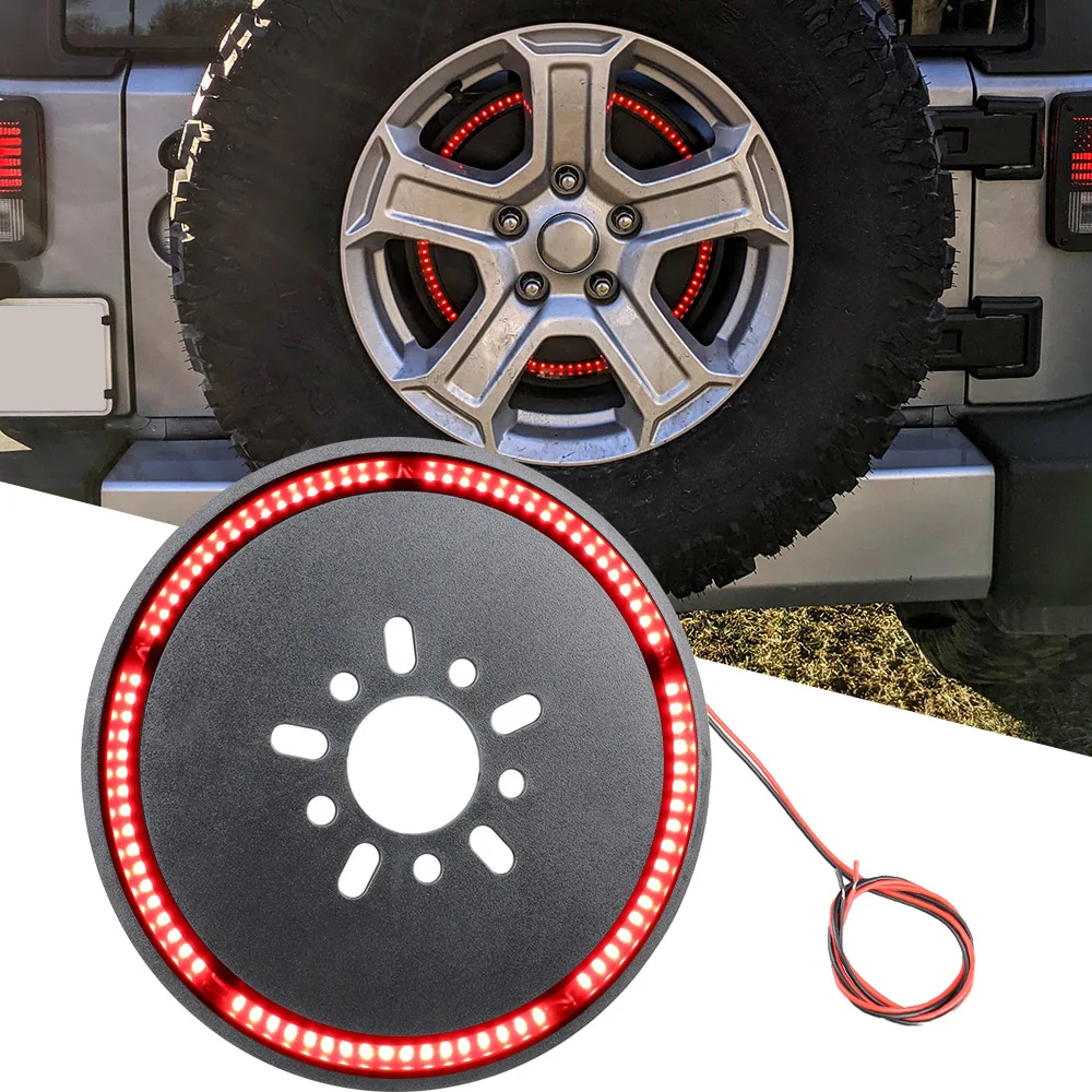 Car Spare Tire Brake Light For Jeep JL Vehicle LED Spare Tires Braking