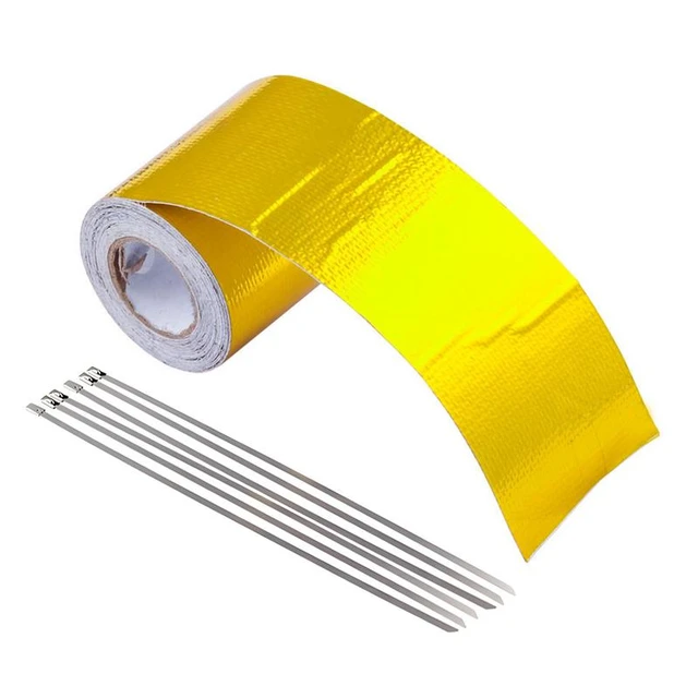 Heat-Resistant Tape For Auto Use Wear-Resistant Heat Shield Reflective Tape  Wrap Roll Waterproof And Durable Thermal Insulation - AliExpress
