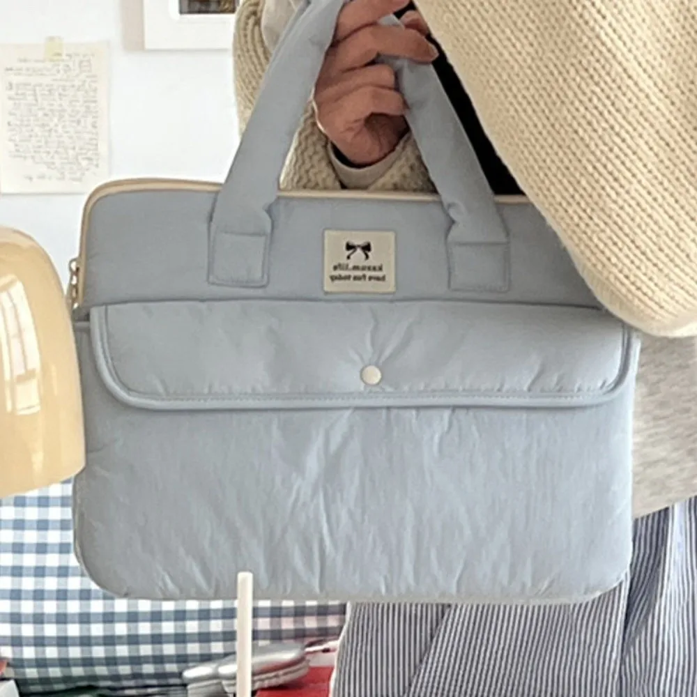 Borsa da viaggio Borse per laptop portatili da 15,6 pollici con manico Custodia per laptop leggera Borsa da donna con doppia cerniera per notebook in cartone animato - immagine 4