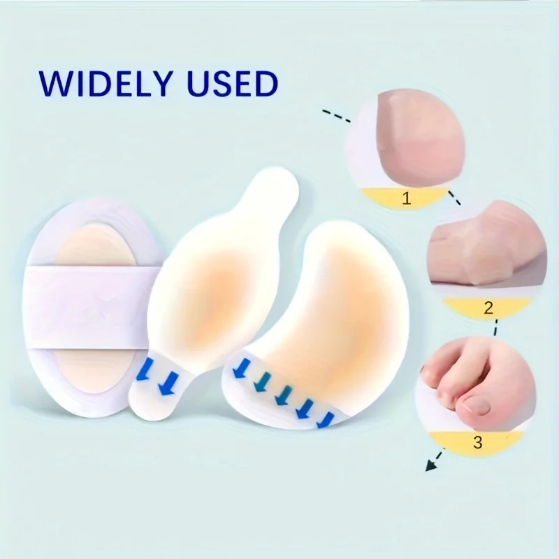 18개 보이지 않는 접착 실리콘 젤 블리스터 패치 - 내구성이 뛰어나고 발 뒤꿈치, 발가락 및 발 피부 보호에 적합