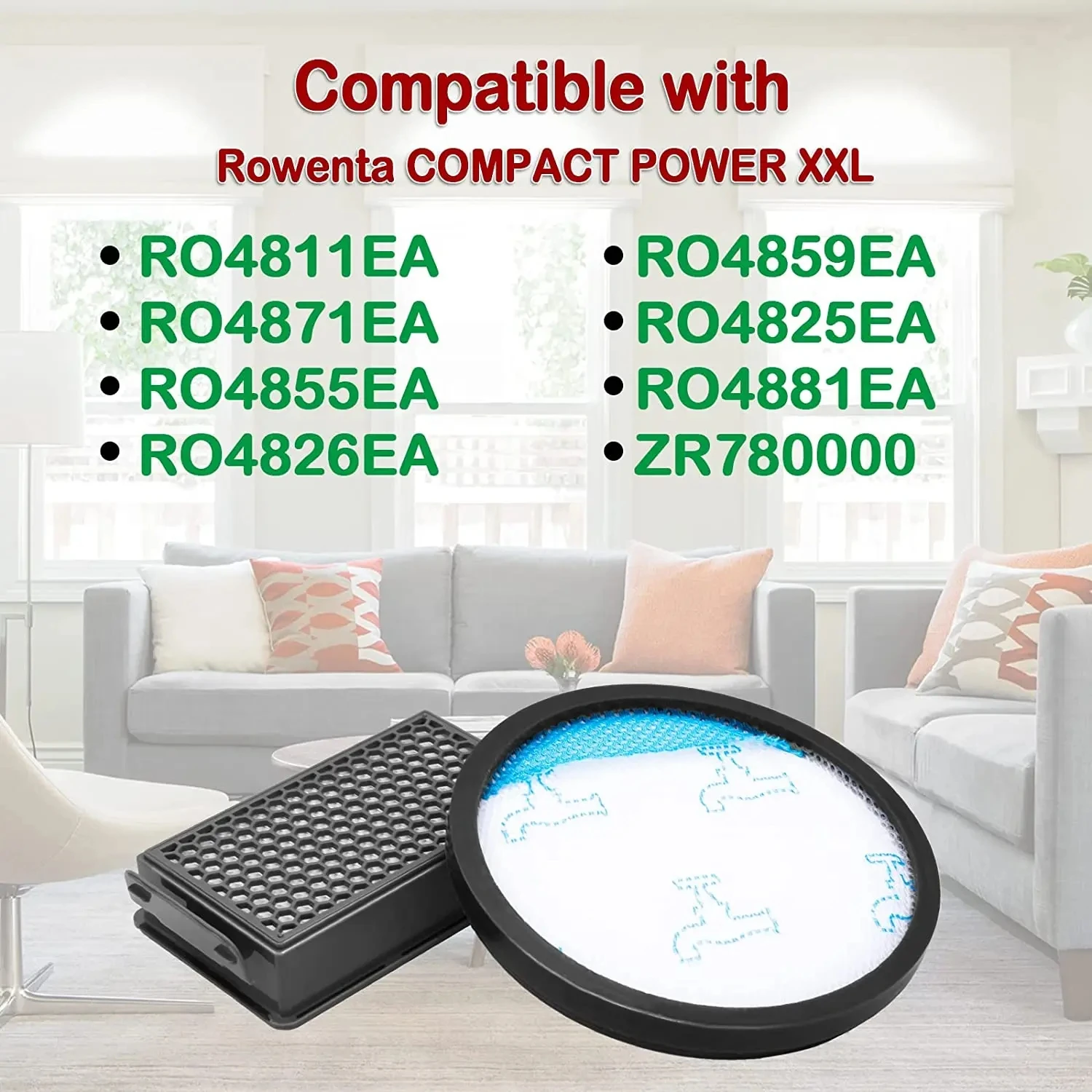 Hepa Filter Ro4811ea For Rowenta Compact Power XXL RO4811EA
