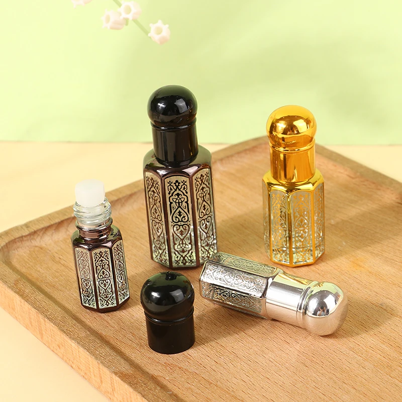 Portable Essential Oil Ball Empty Bottle Upscale Perfume Walk Bead Bottle Massage Smear Small Sample Glass 3ml/6ml/12ml